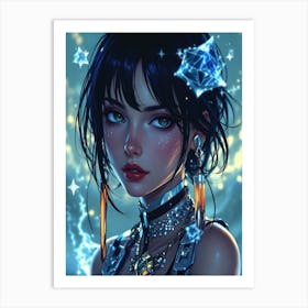 Anime Girl 4 Art Print