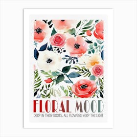 Watercolor Flowers 1 Art Print