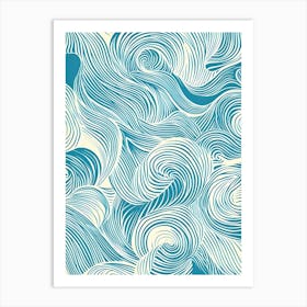 Abstract Wave Pattern 4 Art Print