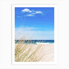 Sand Dunes On The Beach Art Print