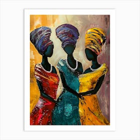 Three African Women 6 Art Print