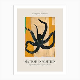 Octopus 4 Matisse Inspired Exposition Animals Poster Art Print