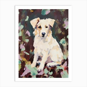 A Shetland Sheepdog Dog Painting, Impressionist 3 Art Print
