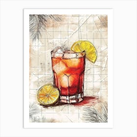 Dark & Stormy Watercolour Illustration Art Print