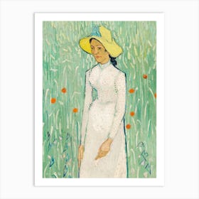 Van Gogh - Woman In A Hat Art Print