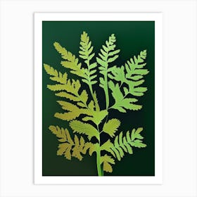 Yarrow Leaf Vibrant Inspired Art Print