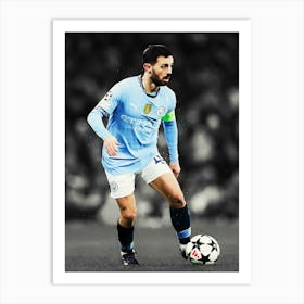 Bernardo Silva Of Manchester City 1 Art Print