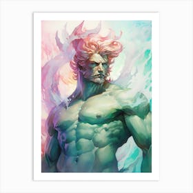 Illustration Of A Poseidon 2 Art Print