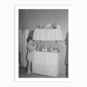 Cupboards In Row Shelter For Farm Worker At The Fsa (Farm Security Administration) Labor Camp Art Print