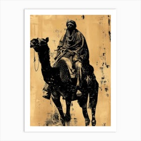 Camel Rider Art Print