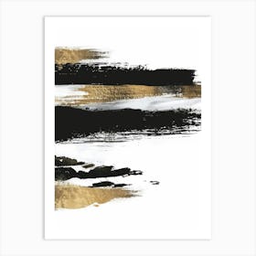 Gold And Black Canvas Print 60 Art Print