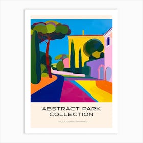 Abstract Park Collection Poster Villa Doria Pamphili Rome 1 Art Print