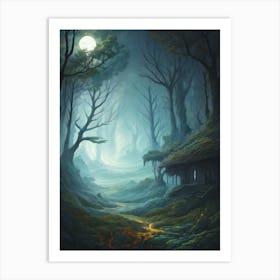 Dark Forest Art Print