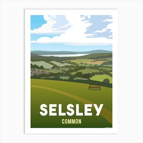 Selsley Common View Art Print