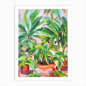 Burle Marx Philodendron Impressionist Painting Art Print