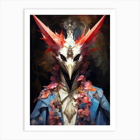 Bird With Horns Art Print