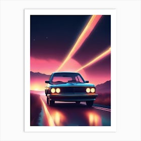 Car On The Road 2 Art Print