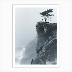 Lone Tree On The Cliff 1 Art Print