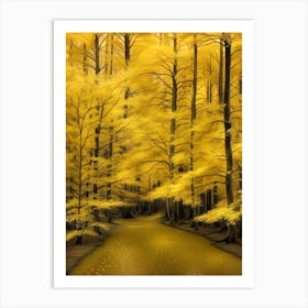 Yellow Forest 11 Art Print