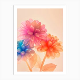 Dreamy Inflatable Flowers Dahlia 1 Art Print