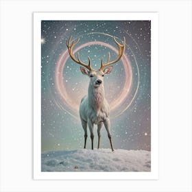 Space Deer Art Print