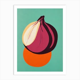 Shallot Bold Graphic vegetable Art Print
