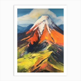 Cotopaxi Ecuador 3 Mountain Painting Art Print
