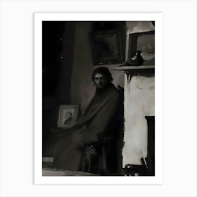 Dark Gothic Man In A Room Art Print