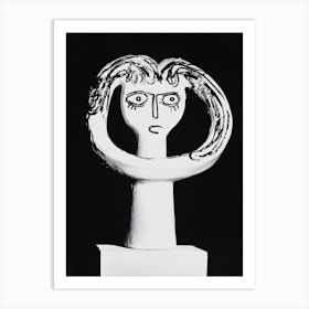 Woman'S Face 44 Art Print