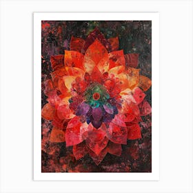 Crimson Bloom Art Print