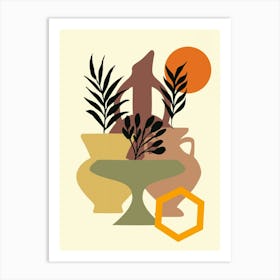 Vases And Plants 8 Art Print