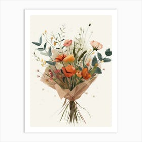 Watercolor Bouquet 1 Art Print