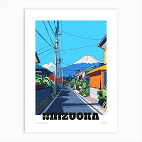 Shizuoka Japan 4 Colourful Travel Poster Art Print