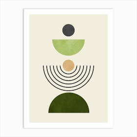 Circles and lines 7 Art Print