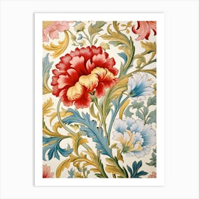 Floral Wallpaper 25 Art Print