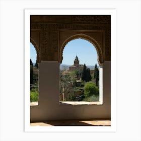 Alhambra Gardens Granada Art Print