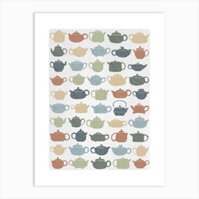 Lots of Tea Pots Art Print