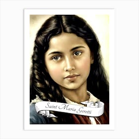 Saint Maria Goretti Italian Catholic Church St Art Print