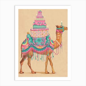 Camel With Cake 1 Art Print