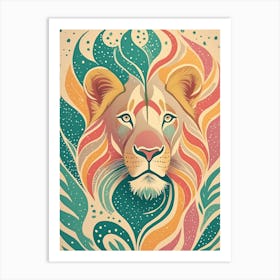 Lion, Animal Wildlife; The Beauty Of The Wild Animals 1 Art Print
