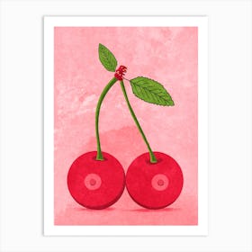 Cherry Boobs Art Print