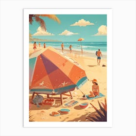 Day At The Beach 2 Art Print