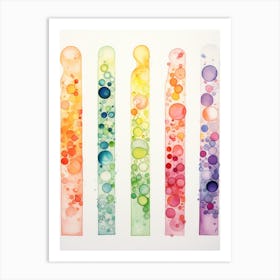 Rainbow Bubbles Art Print