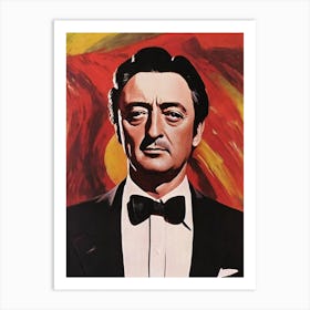 Robert Mitchum Illustration Movies Art Print