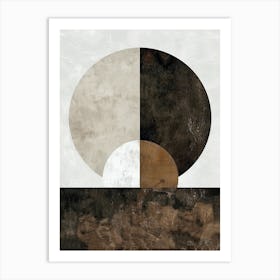 Nuk Abstract Layers Minimalist Bauhaus Art Print