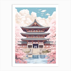 The Todai Ji Temple Nara Japan Art Print