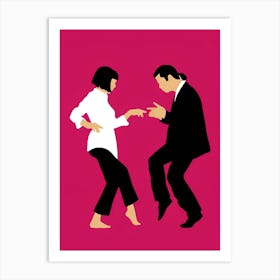 Man And Woman Dancing Art Print