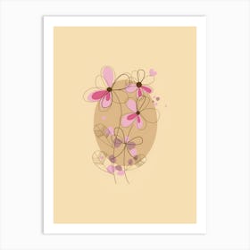 Pink Flowers 5 Art Print