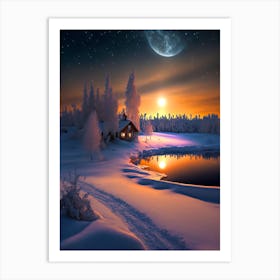 Winter Landscape Art Print