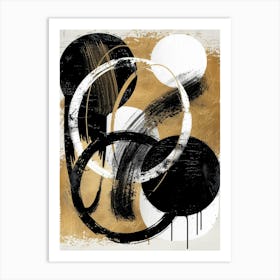 Abstract Circles Canvas Print 22 Art Print